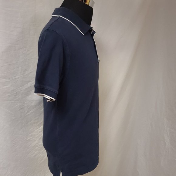 Vintage 90s Walt Disney Studios Donald Duck Mens Small Blue Polo Shirt - Picture 8 of 12